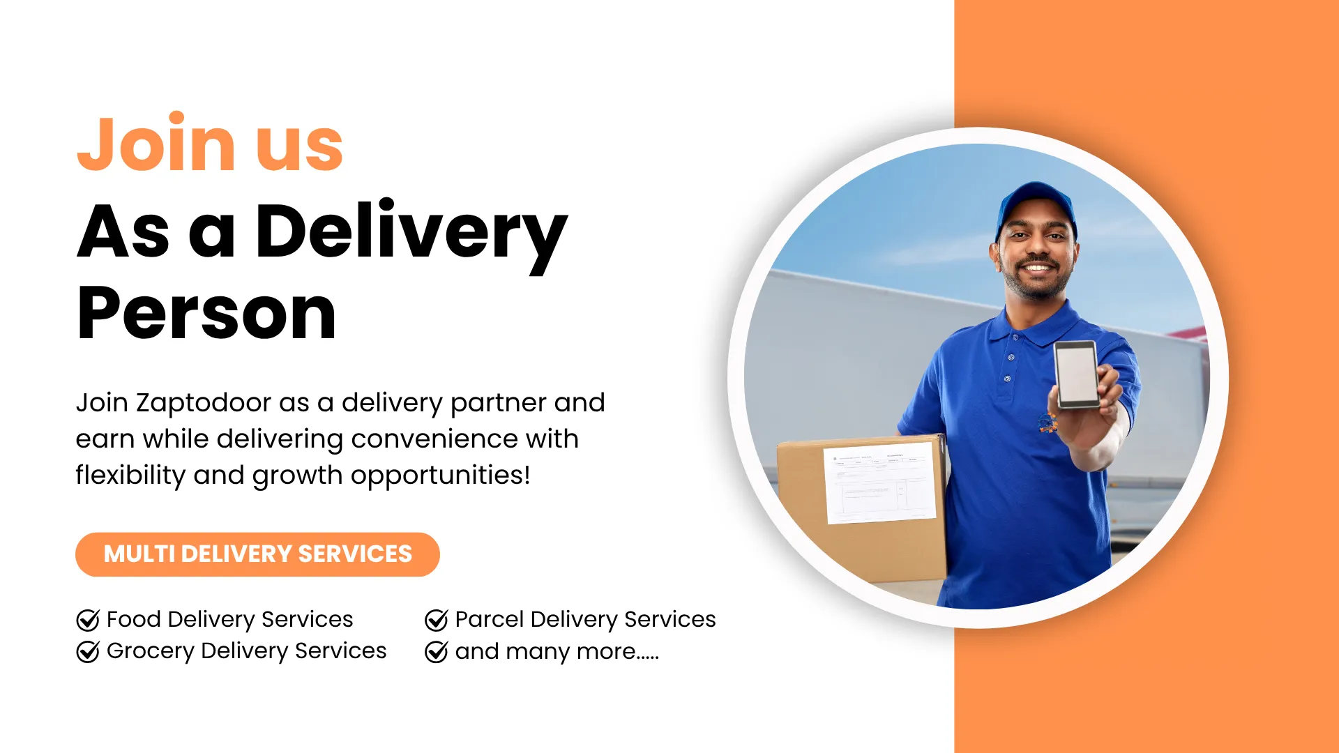 Join us as a Delivery Person
