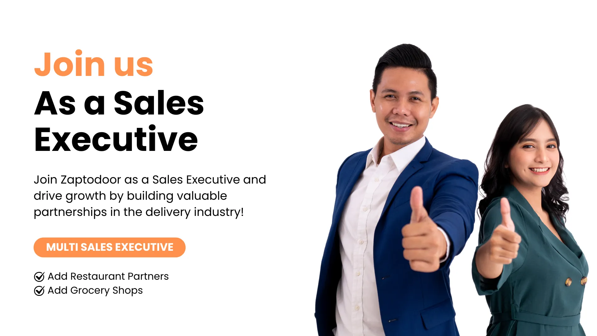 Join us as a Sales Executive